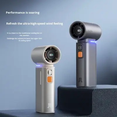 Jisu Portable Mini USB Rechargeable Fan Ultra Quiet and Handheld for Students and Dormitory Use Made of Durable Plastic