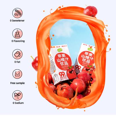 Unique flavor mixed juice beverage apple hawthorn sweet and sour convenient
