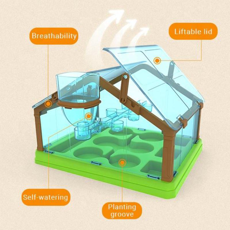 Home Gardening Products Children DIY Flower Pot Grow Plant Set Greenhouse Bonsai Kit Indoor Garden Products